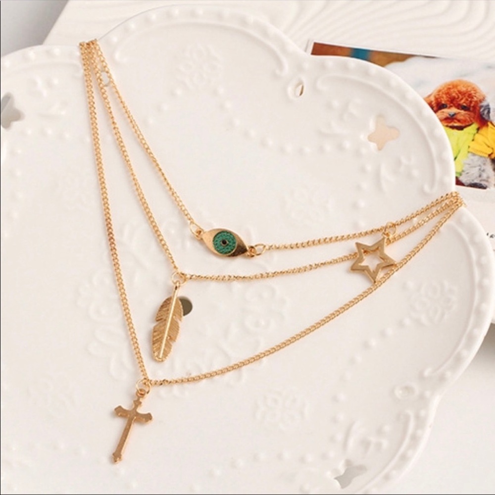 Multilayer Fashion Necklace NWT